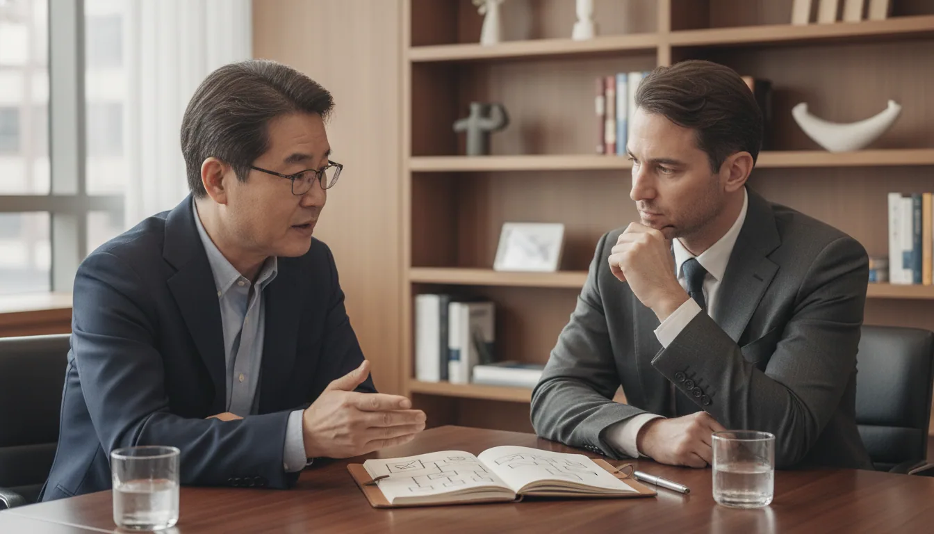 Kontactic consultant meeting with a Western brand executive