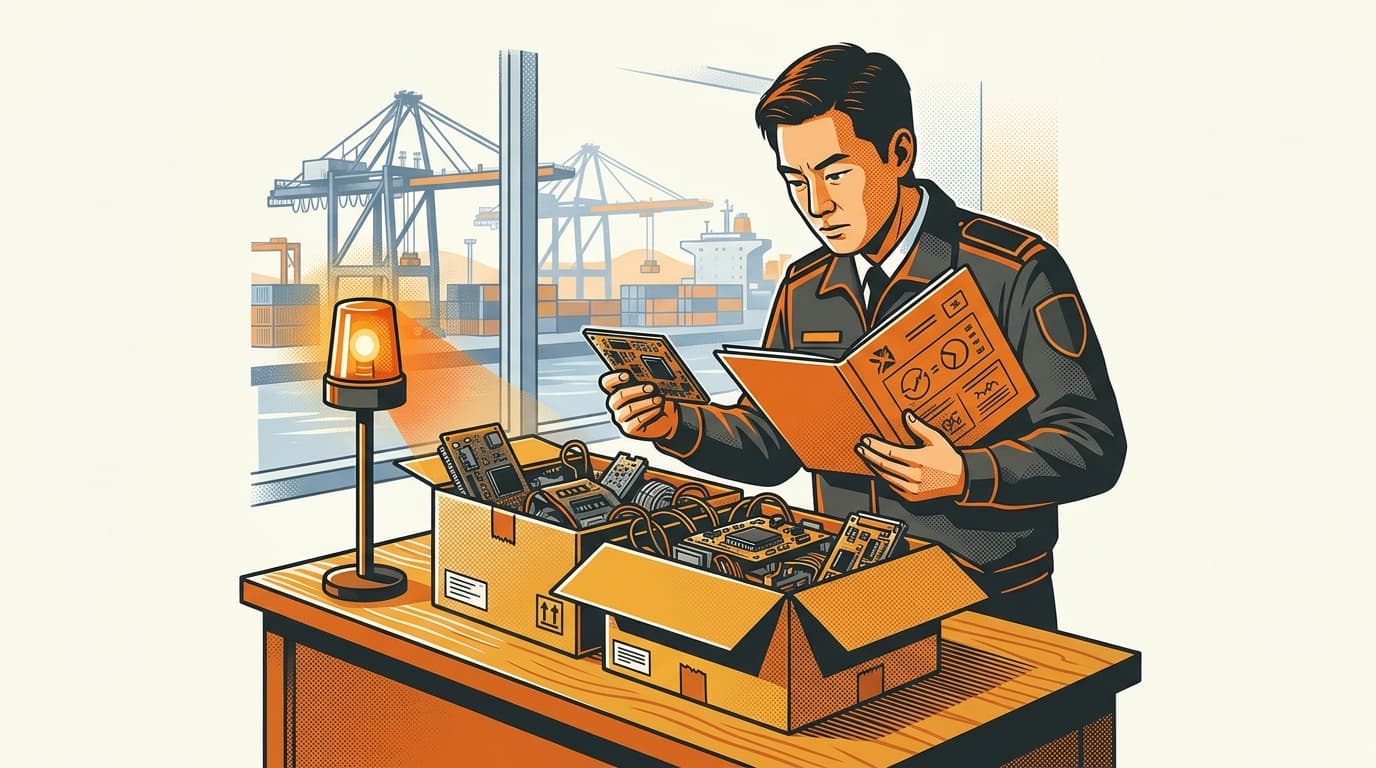 电子货物因合规文件检查在韩国海关暂缓放行