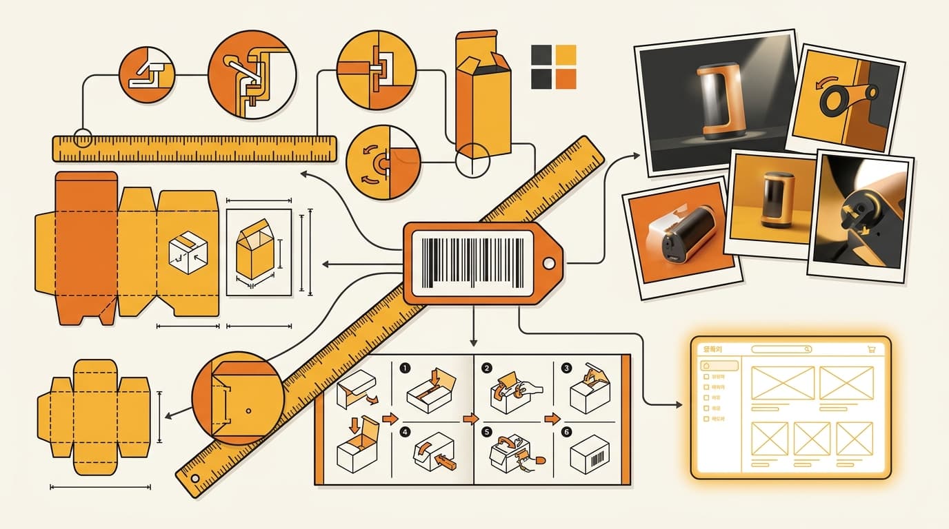 Evidence review of product design packaging instructions and Korean product presentation