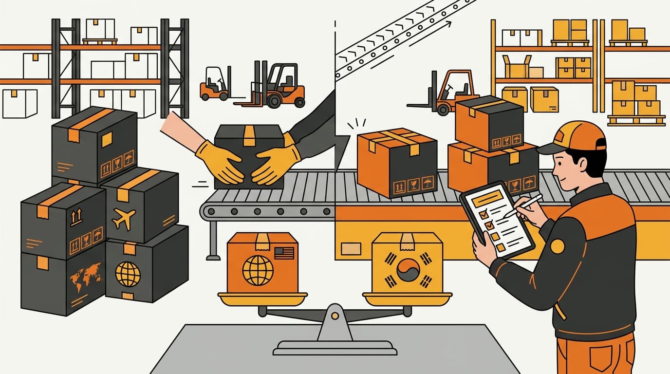 Operator comparing shipped and received Rocket Growth cartons