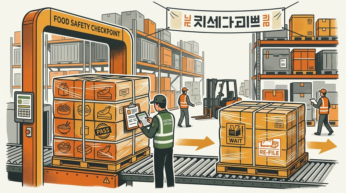 韓国の食品輸入申告:出荷ごとに新たな申告が必要です