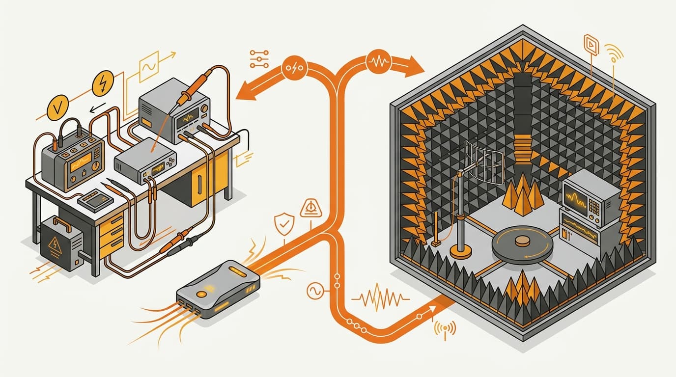 Separate Korean electrical safety and EMC radio assessment paths