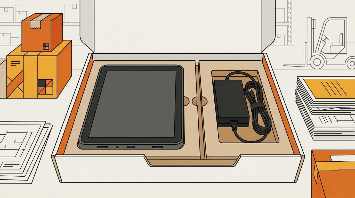 Electronic device and detachable AC/DC adapter separated for Korean compliance review